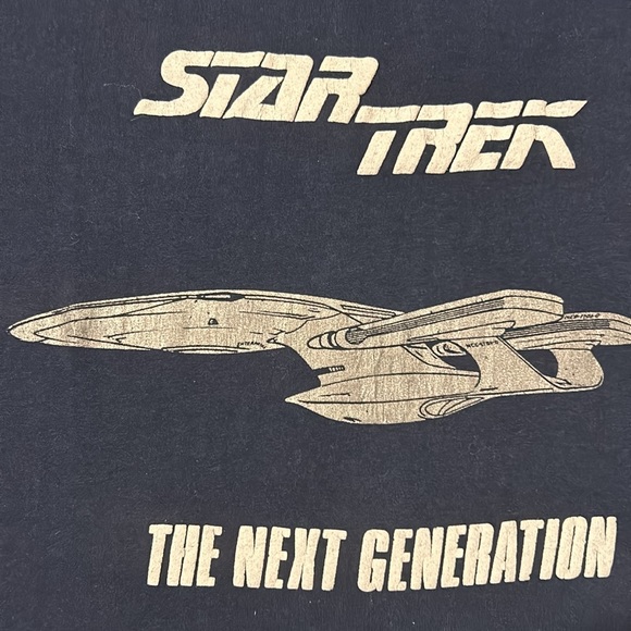 Vintage Thin Star Trek The Next Generation Tshirt - Picture 4 of 11